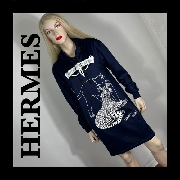 HERMES JUNGLE LOVE DRESS - Picture 1 of 9